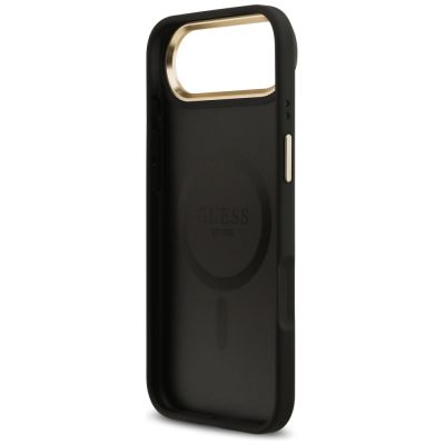 7. Etui Guess 4G Stripe MagSafe na iPhone Air - czarne