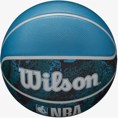 7. PIŁKA DO KOSZYKÓWKI WILSON NBA DRV PLUS VIBE WZ3012602XB7 R.7 czarno niebieska