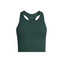 Top CASALL Multi Rib Seamless Padded Sports Top zielony