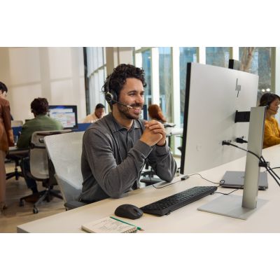 105. Słuchawki przewodowe HP Poly Mission 615 Monaural USB Wired Headset