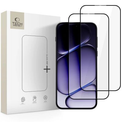 Szkło hartowane Tech-Protect Glass Fit+ 2-Pack na OnePlus Nord 6 - czarne