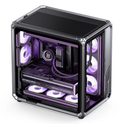 44. Jonsbo X400 Pro PC-Gehäuse, Midi-Tower, ATX, Tempered Glass - grau