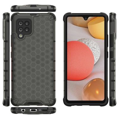 2. Honeycomb etui pancerny pokrowiec z żelową ramką Samsung Galaxy A42 5G czarny