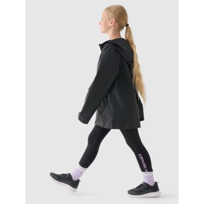 5. Kurtka przejściowa przeciwdeszczowa z gumową powłoką dziecięca 4F Junior 4FJWSS24TJACU217-20S