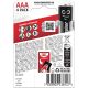 3. ENERGIZER BATERIE ALKALICZNE MAX AAA LR03, 4 SZTUKI, OPAKOWANIE ECO