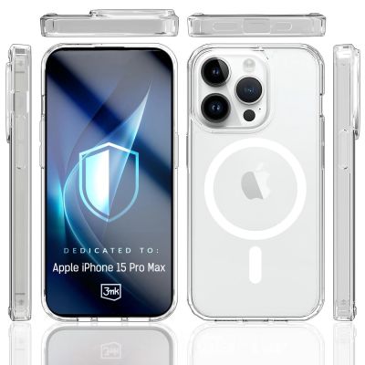 5. Etui 3mk Armor MagCase na iPhone 15 Pro Max - przezroczyste