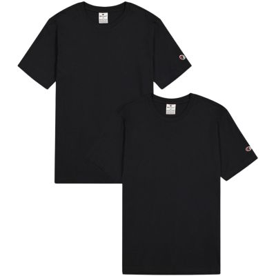 Koszulka męska Champion Short Sleeve T-shirt 2-pak czarna 220267 KK001
