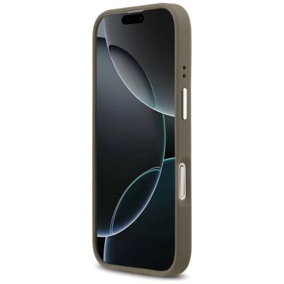 5. Etui Guess Grained Big 4G Classic Logo na iPhone 17 - brązowe