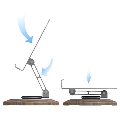 3. Podstawka do telefonu Dudao F17M 360° metalowa - szara