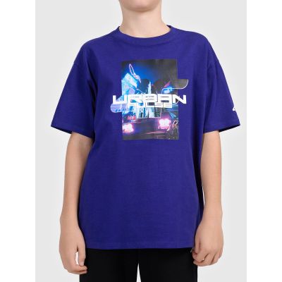 T-shirt z nadrukiem chłopięcy 4F 4FJWAW26TTSHM3516-36S