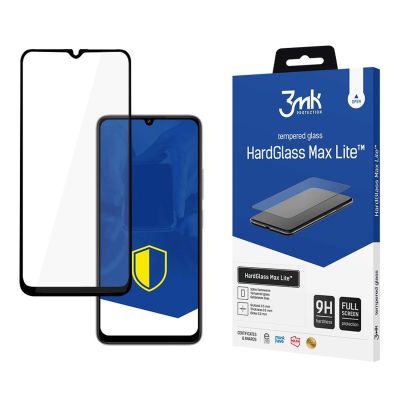 Szkło hartowane 3mk HardGlass Max Lite z czarną ramką na Xiaomi Redmi 13C 5G