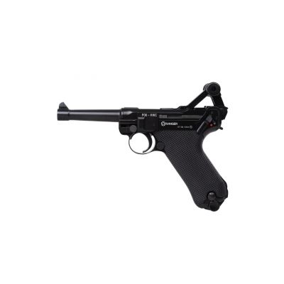 3. Wiatrówka pistolet RANGER P08 Parabellum KWC kal. 4,5 BBs BLOW BACK 21 strz. FULL METAL CO2 (AAKCMB410AZB)