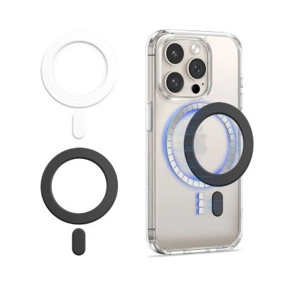 4. Ring Tech-Protect MMP-100 z MagSafe (2 szt.) - białe - czarne
