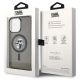 8. Etui Karl Lagerfeld Karl&Choupette Glitter MagSafe na iPhone 15 Pro Max - czarne