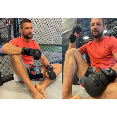 16. Rękawice MMAsparingowe M - Black Master - Valor Series