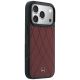 4. Etui Mercedes Leather with Crossed Lines MagSafe na iPhone 17 Pro Max - czerwone