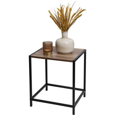 4. STOLIK KAWOWY 28x32,5x37,5CM BLAT DREWNIANY