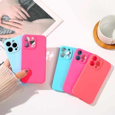 13. Silicone case etui Samsung Galaxy A14 5G / Galaxy A14 silikonowy pokrowiec zielone