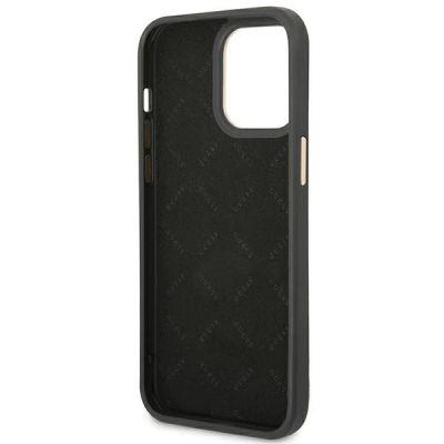 7. Etui Guess 4G Vintage Gold Logo na iPhone 14 Pro Max - czarne