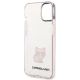 7. Etui Karl Lagerfeld Transparent Choupette Body na iPhone 14 Plus / 15 Plus 6,7" - różowe