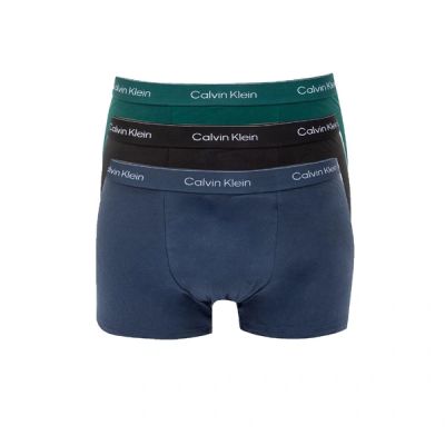Calvin Klein bokserki majtki męskie Relaxed 3-PAK modne bawełniane zielone szare granatowe