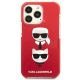 3. Etui Karl Lagerfeld Karl&Choupette Head na iPhone 13 Pro / iPhone 13 - czerwone