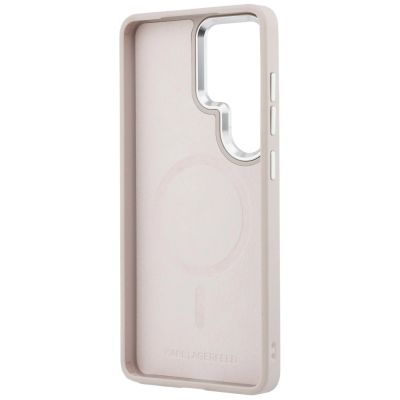7. Etui Karl Lagerfeld Embossed Ring RSG Logo MagSafe na Samsung Galaxy S26 Ultra - różowe