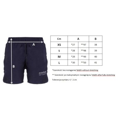 4. Spodenki krótkie damskie MASTERS SKW-COMPRESSION granatowy