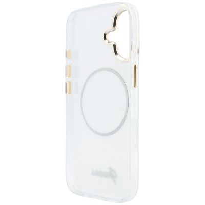 7. Etui Guess IML Gradient Script Metal MagSafe na iPhone 17 - białe