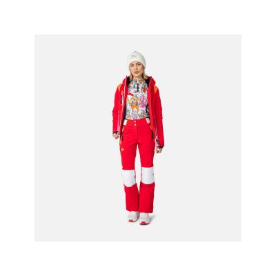 12. Spodnie Rossignol W Pilot Str Pant czerwony