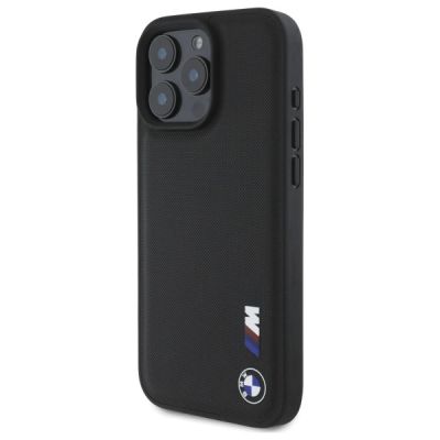 2. Etui BMW Smooth Rubber Logo na iPhone 16 Pro Max - czarne