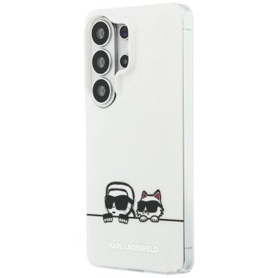 2. Etui Karl Lagerfeld IML Peekaboo Karl&Choupette MagSafe na Samsung Galaxy S26 Ultra - przezroczyste