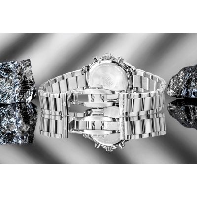 8. Zegarek Damski Giewont Sapphire Srebrny GW3670-B1