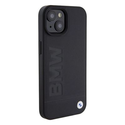 4. Etui BMW Signature Logo Imprint MagSafe do iPhone 15 - czarne