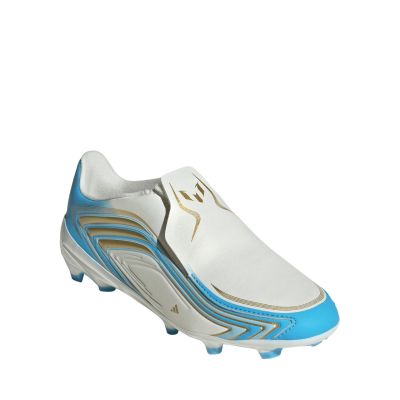2. Buty piłkarskie dla dzieci adidas F50 Messi League LL FG biało-niebieskie IH1907