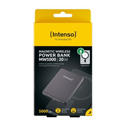 3. Intenso Magnetic Wireless Power Bank 5000 mAh Grey USB-C