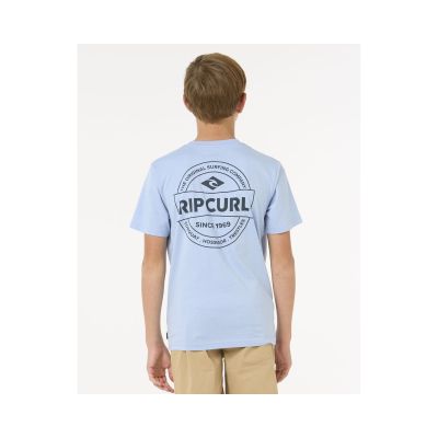 6. Koszulka dziecięca RIP CURL STAPLE TEE - BOY niebieska