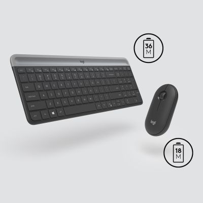 16. Wireless Keyboard and Mouse Combo MK470 GRAPHITE