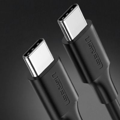 4. Kabel Ugreen US286 USB-C - USB-C PD QC 3A 480Mb/s 1,5m - czarny
