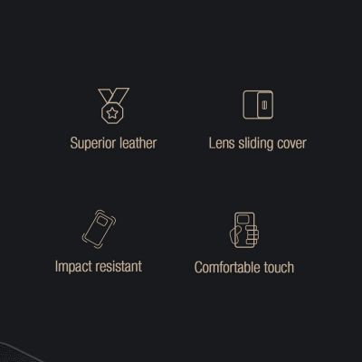 8. Nillkin Qin Cloth Pro Case etui do iPhone 14 Plus osłona na aparat kabura pokrowiec obudowa z klapką szary