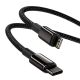 10. Kabel Baseus CATLWJ-01 Lightning - USB-C PD 20W 480Mb/s 1m - czarny