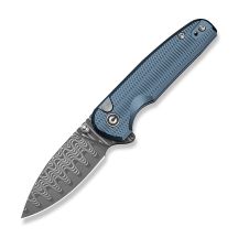 Nóż CIVIVI Mini Shakan Damascus Blue Aluminum