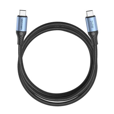 2. Kabel USB-C do USB-C Vention USB 2.0 5A 240W 1.5m czarny