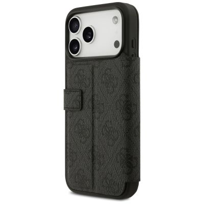 5. Etui Guess Book 4G Metal Logo na iPhone 17 Pro Max - czarne