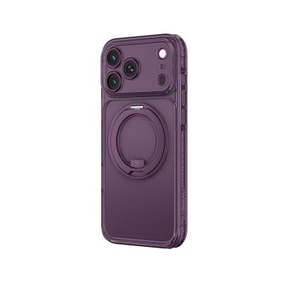 3. Etui AMAZINGTHING Titan Pro Spin Lens na iPhone 18 Pro z obrotowym pierścieniem i mocowaniem na smycz kompatybilne z MagSafe - fioletowe
