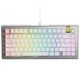 8. Klawiatura gamingowa Glorious GMMK 3 Pro HE 75% Custom Gaming-Tastatur - Pre-Built, Fox HE Switches, Silber
