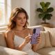 5. Etui Tech-Protect MagFlex MagSafe na Samsung Galaxy A37 5G - przezroczysto-fioletowe