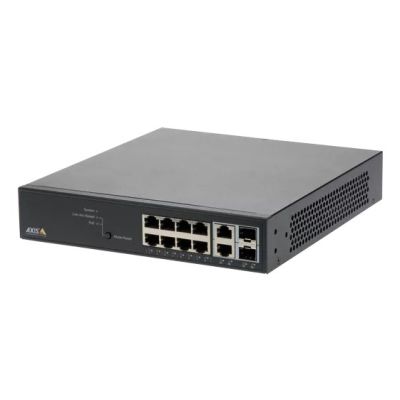 Axis 01191-002 przełącznik sieciowy Zarządzany Gigabit Ethernet (10/100/1000) Obsługa PoE Czarny