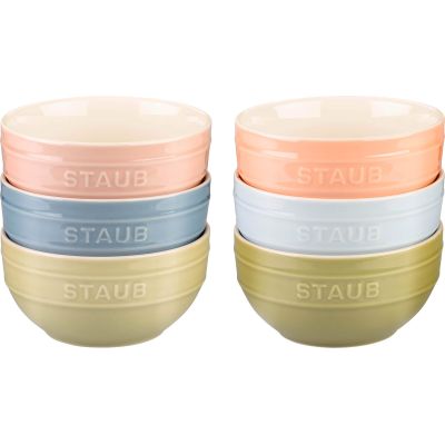 STAUB SERVING Zestaw 6 misek 12 cm, wielokolorowe