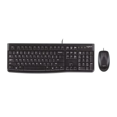 22. Zestaw klawiatura + mysz Logitech MK120 920-002562 (membranowa; USB 2.0; (US); kolor czarny; optyczna; 1000 DPI)